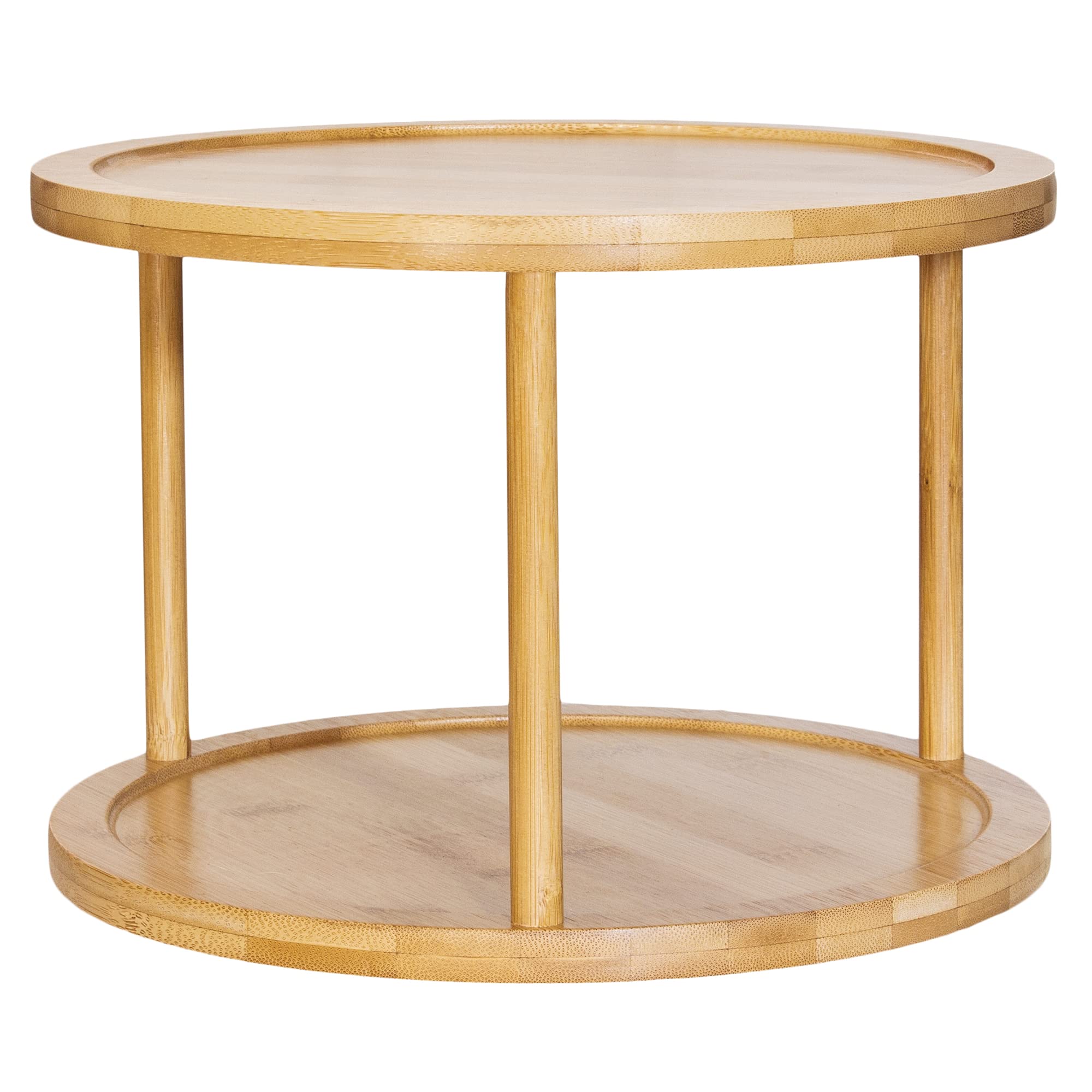 Amazon.com - TB Home Two-Tier Bamboo Wood Lazy Susan Organizer